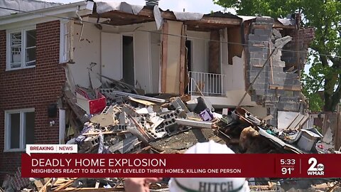 DEADLY HOME EXPLOSION, NEIGHBORS REACT TO BLAST THAT LEVELED THREE HOMES, KILLING ONE PERSON