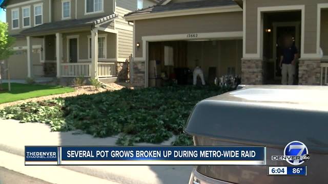 Authorities raid dozens of suspected illegal marijuana operations around metro Denver in large bust