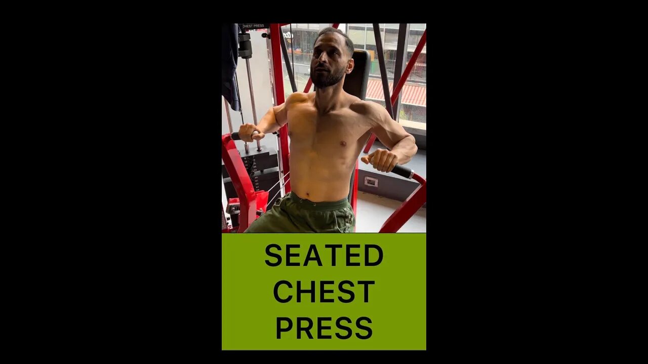 WHY SEATED CHEST PRESS OVER DUMBBELL PRESS #shorts