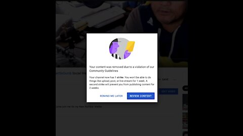 OH NO!! Another STRIKE on my YouTube Channel!