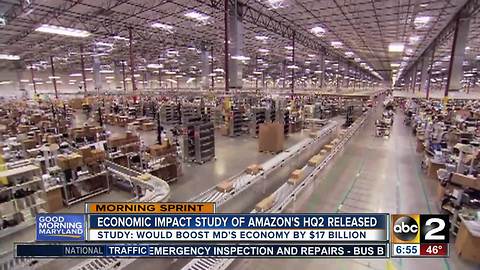 Amazon's HQ2 could boost Maryland's economy by $17 billion