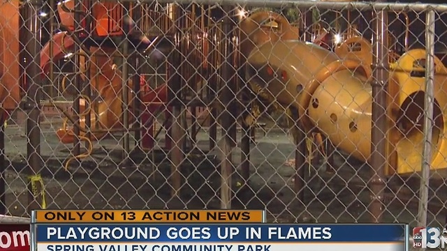 Spring Valley playground fire under investigation