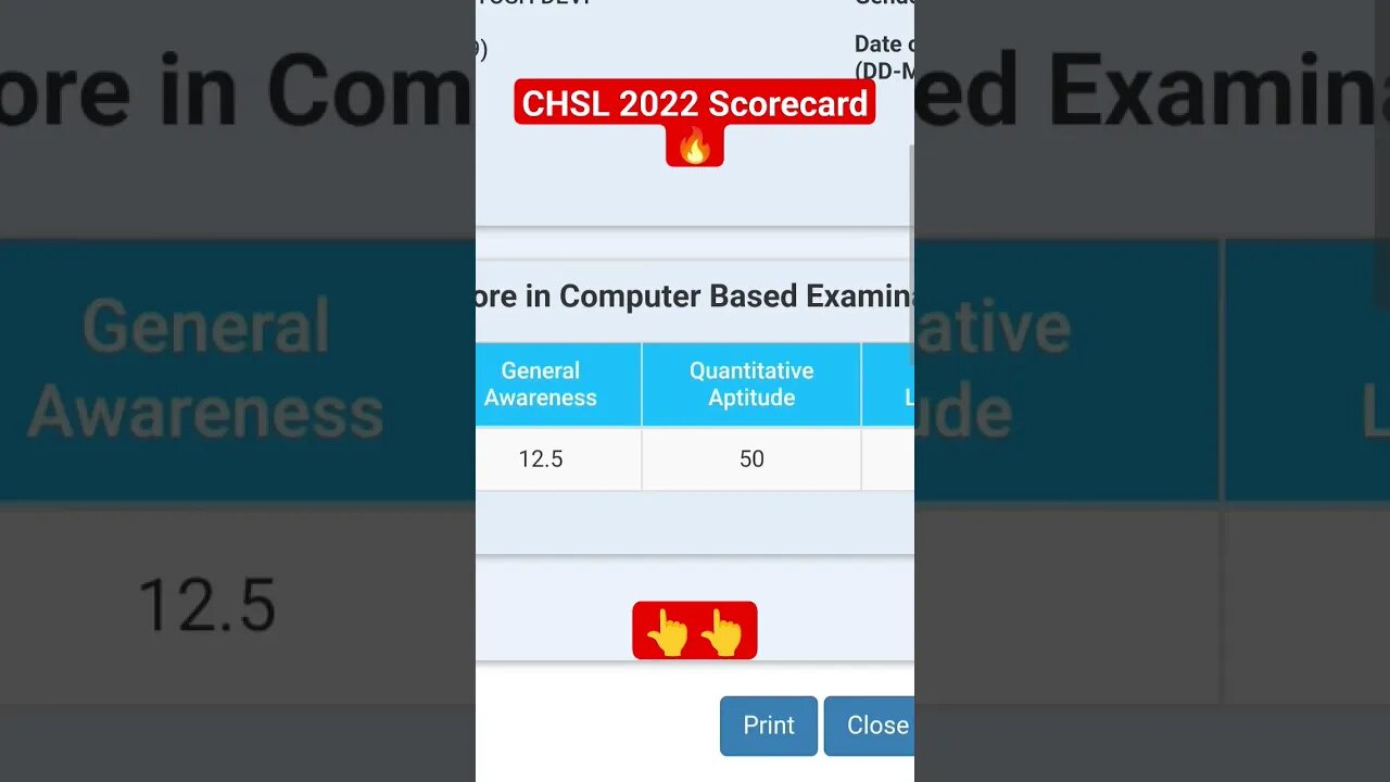 SSC CHSL 2022 Scorecard 🔥🔥#shorts #math #ssccglreasoning #cgl2023 #education #ssc #ssccgl