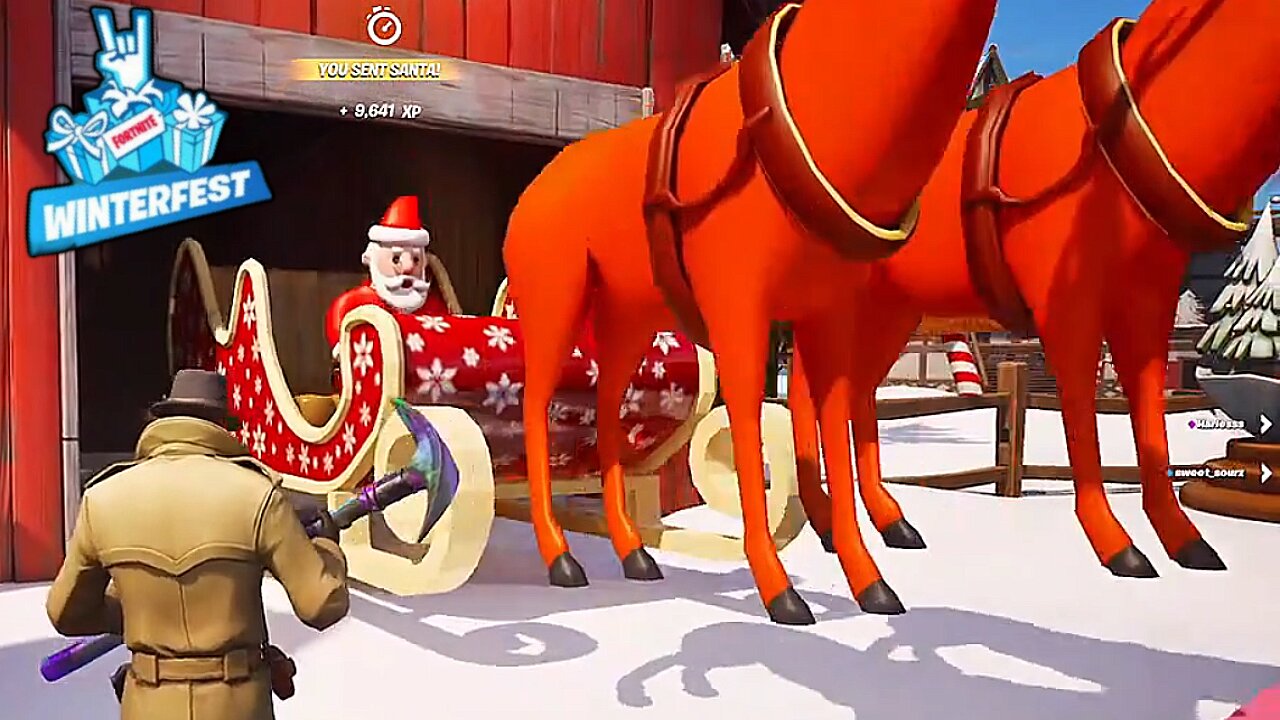 I Helped Santa Deliver Presents In Fortnite Creative