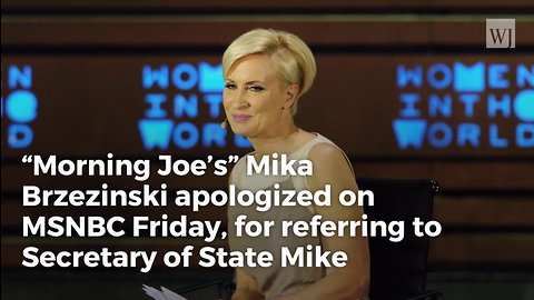 MSNBC’s Mika Apologizes For ‘Crass And Offensive’ ‘Butt Boy’ Comment