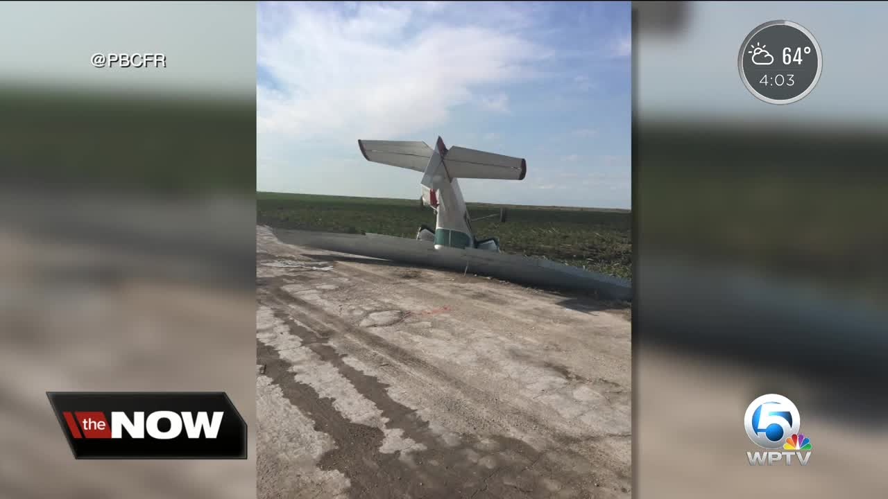 Single-engine Cessna crashes in Palm Beach County; two people inside not hurt