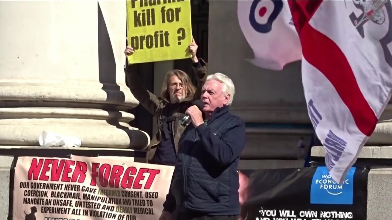 London 17th September 2022 - David Icke speaking at the Freedom Rally