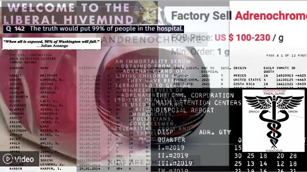 Adrenochrome Harvesting part 2