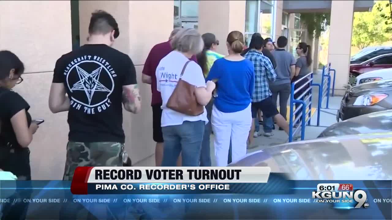 Record voter turnout for midterm elections in Pima County