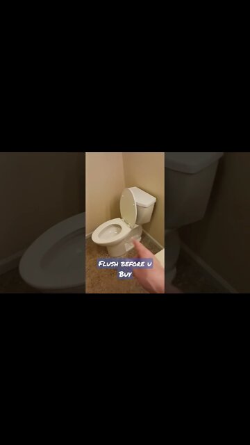 Flush before you buy a house.