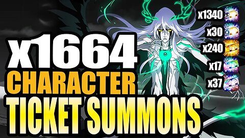 Bleach Brave Souls: Character Ticket Summons x1664