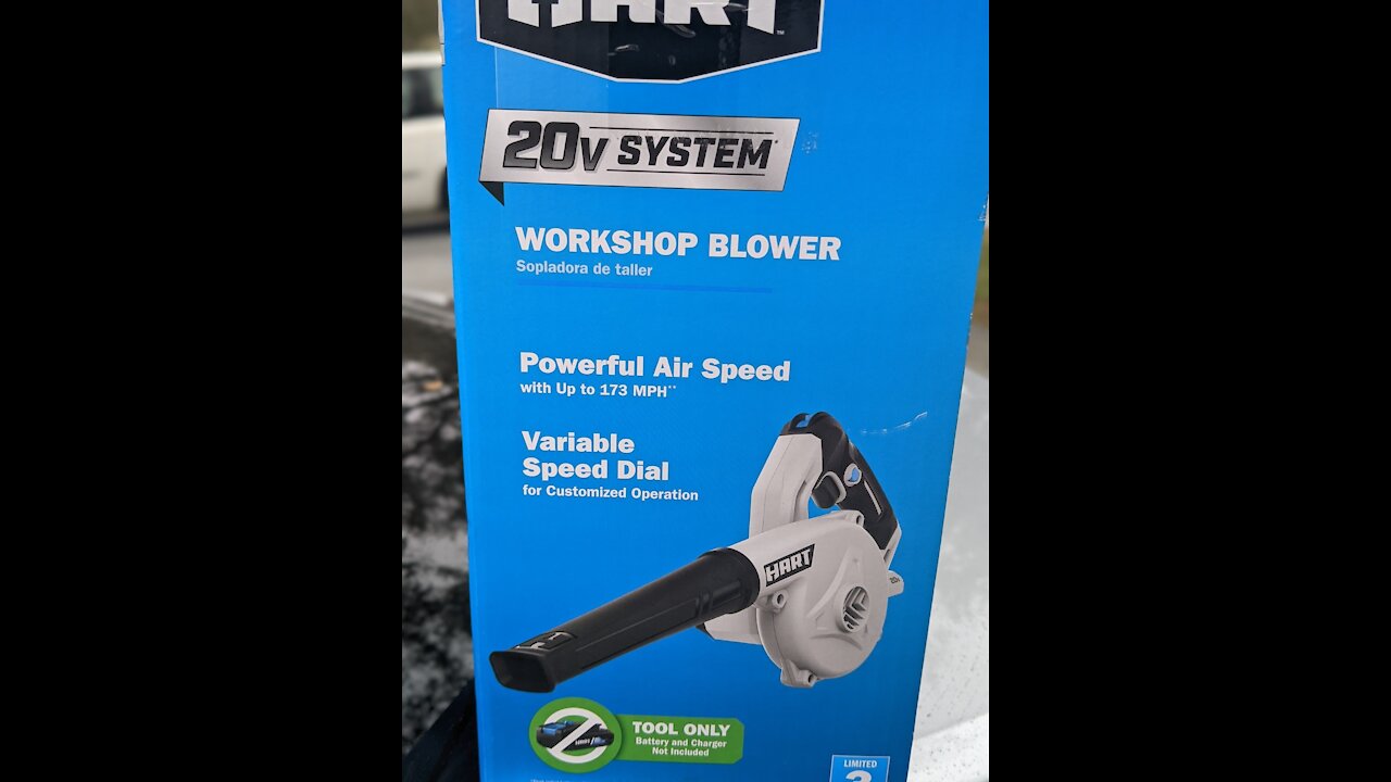 Hart Workshop Blower MODEL HPWB01 Unboxing and Review