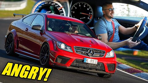 ANGRY C63 AMG BLACK SERIES UNLEASHED on the Nürburgring!