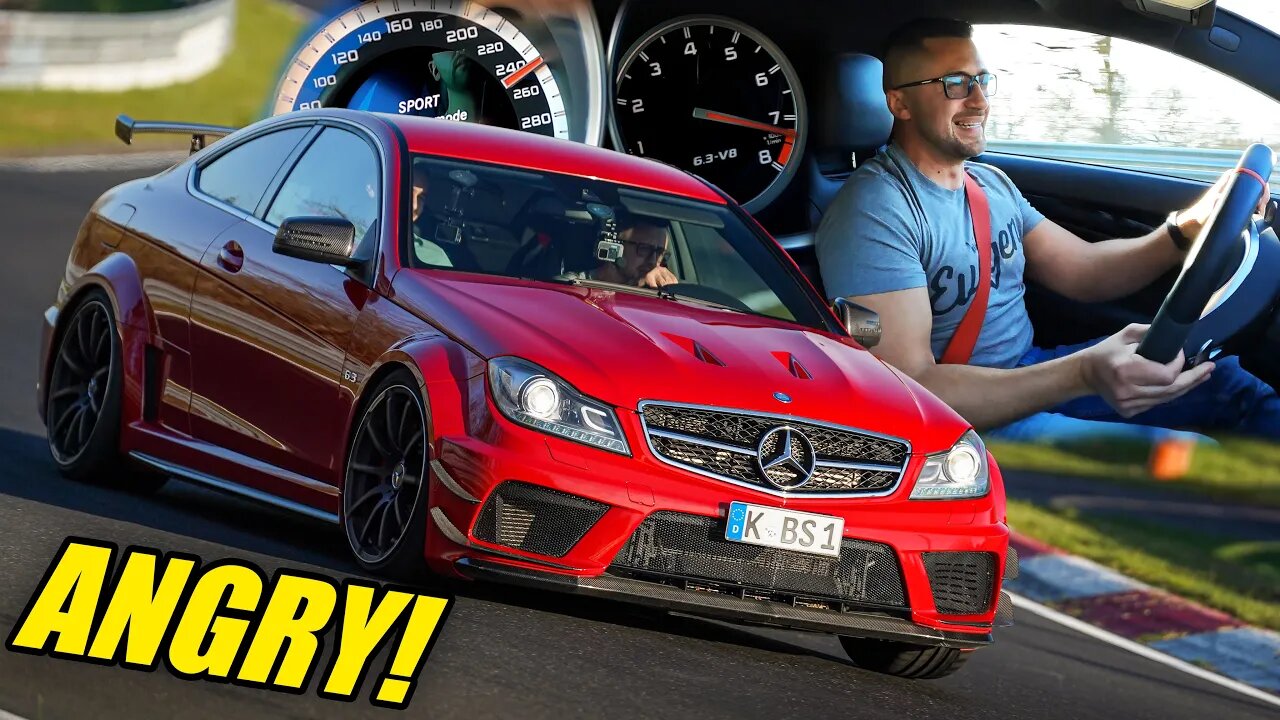 ANGRY C63 AMG BLACK SERIES UNLEASHED on the Nürburgring!