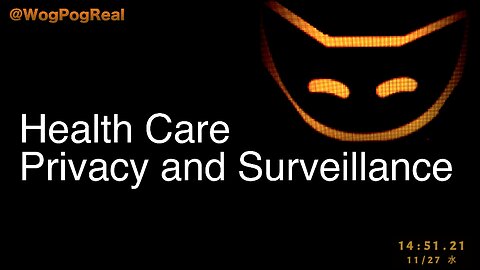 Health Care Privacy and Surveillance -@WogPogReal