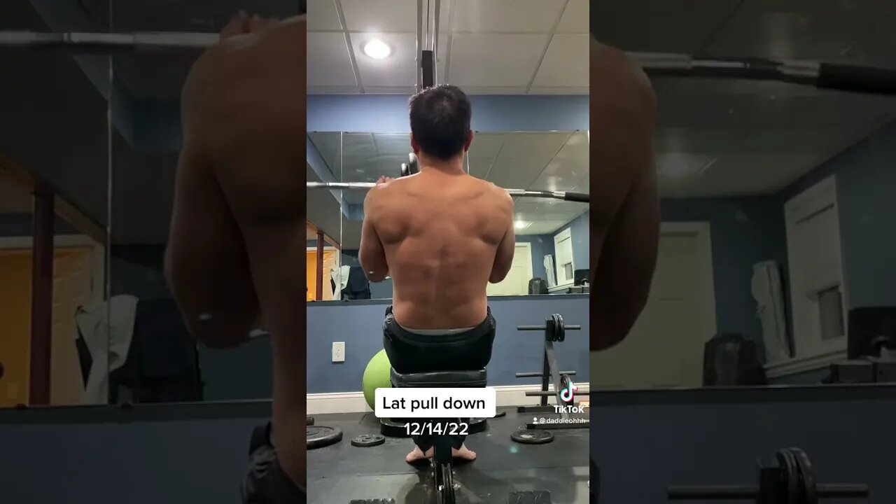 Quick back workout / lat pull-down