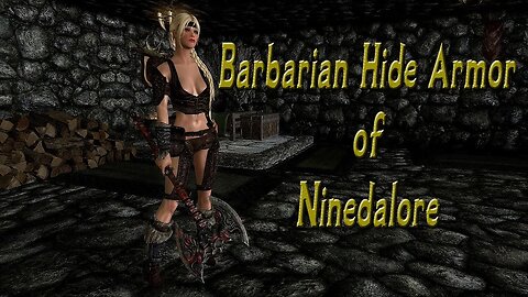 Skyrim - Barbarian Hide Armor of Ninedalore PC / Xbox