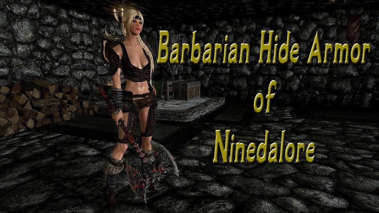 Skyrim - Barbarian Hide Armor of Ninedalore PC / Xbox