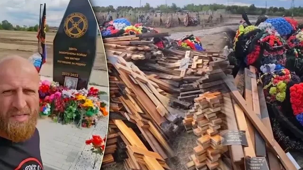 Graves of Wagner members died in Ukraine war dismantled in Russia Footage by residents