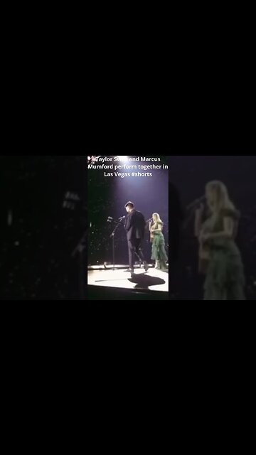 Taylor Swift and Marcus Mumford perform together in Las Vegas #shorts