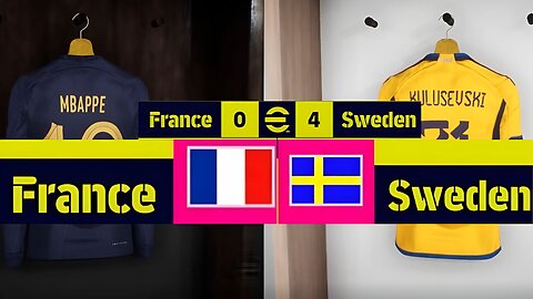 Sweden Vs France 4-0 | E-Football Gameplay | Full 4K & Hdr