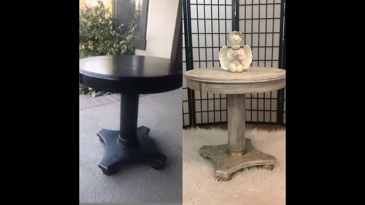 Table flip with DIY chalk paint