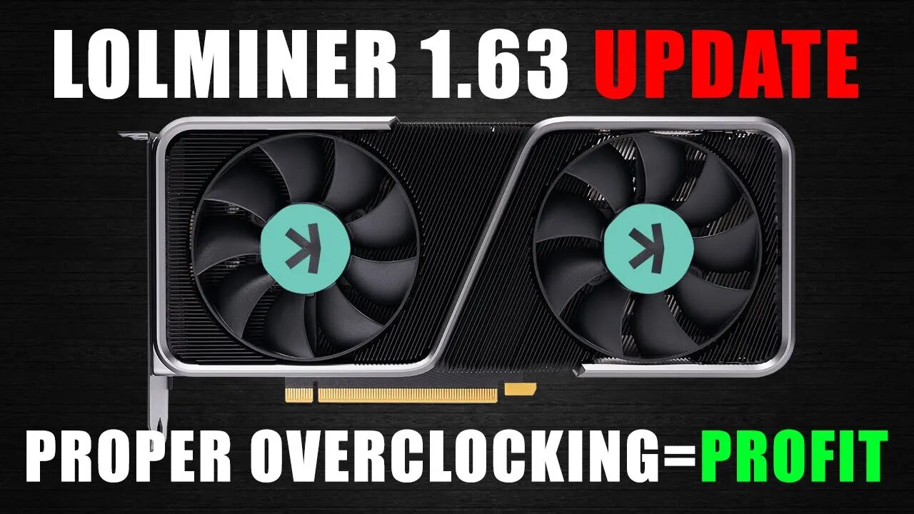 LOLMiner 1.63 Made GPU's Great AGAIN!!! | KASPA UPDATE