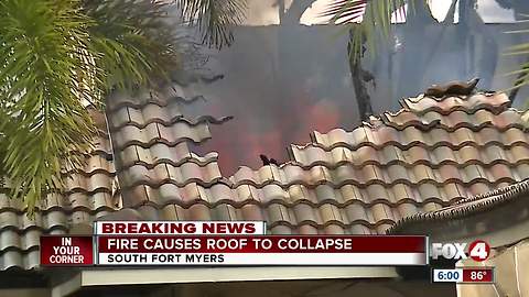 Crews respond to house fire in Fort Myers