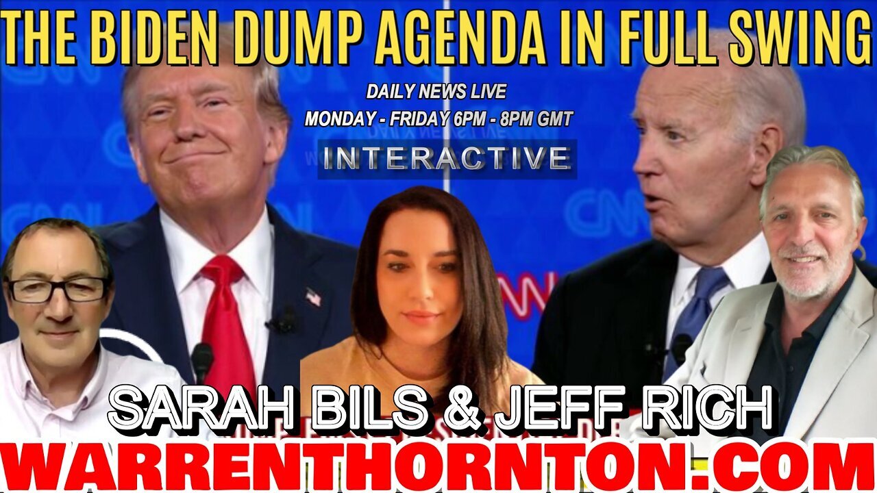 THE BIDEN DUMP AGENDA IN FULL SWING WITH LEE SLAUGHTER & WARREN THORNTON