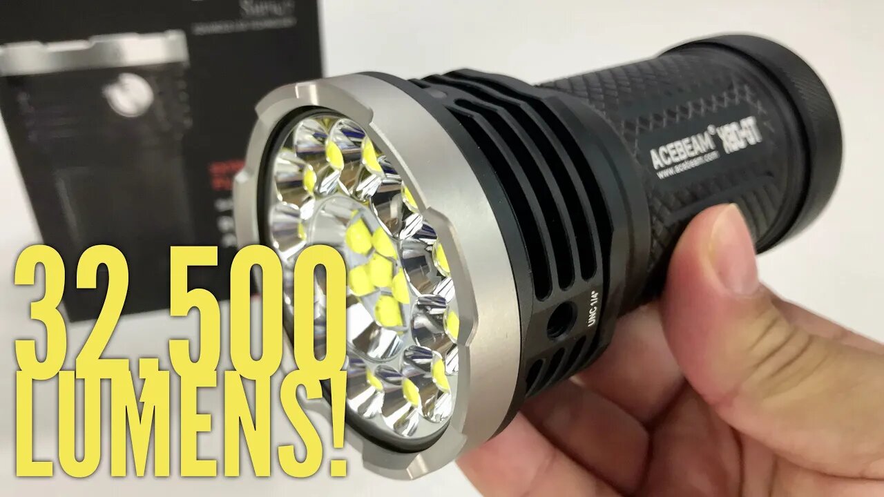 The Insane 32,500 Lumens Acebeam X80-GT Flashlight Review