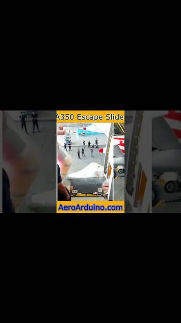 How A350 Emergency Slide Opening in Details #Aviation #AeroArduino