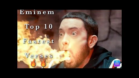 Top 10 Eminem fastest verses🔥