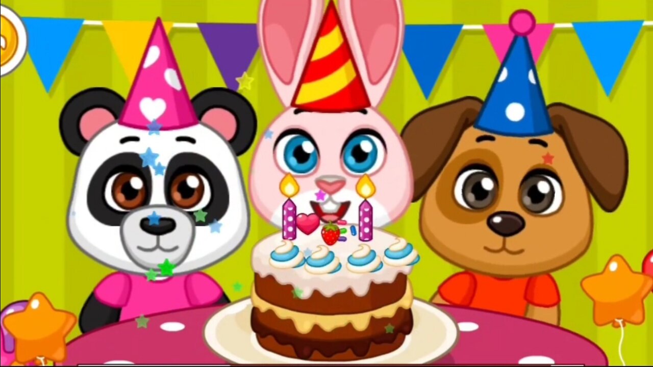 Little Cat Birthday🎂 Party - Learn How to Organise a Perfect Birthday Party - Cake Making