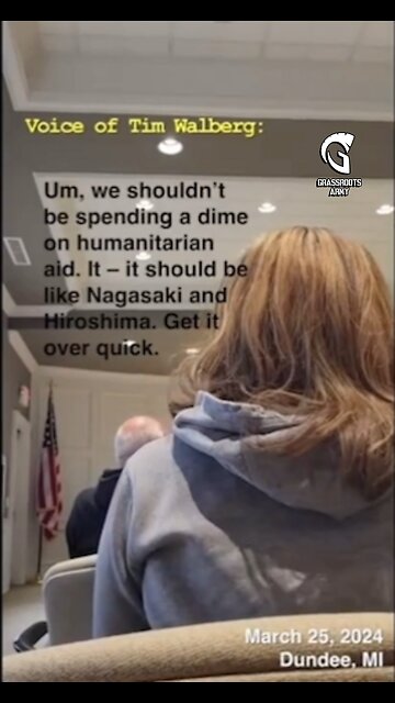 Michigan Congressman Tim Walberg On Gaza, It Should Be Like Nagasaki Or Hiroshima, Get It Over Quick