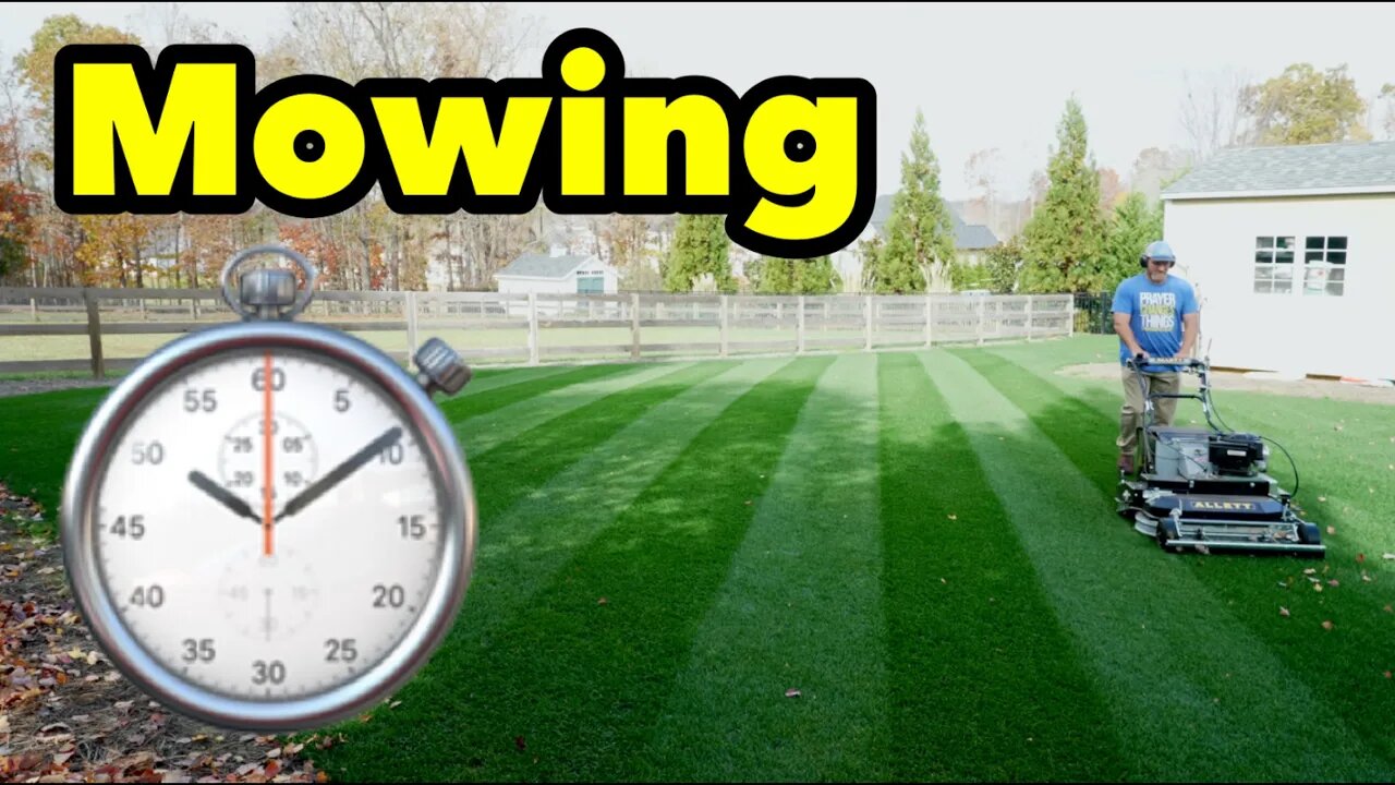 How Long Does It Take To Mow 15000 Square feet Of Bluegrass With a 34 Inch Mower?