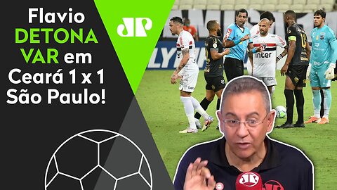 "O VAR é uma VERGONHA! Eles são BURROS!" Ceará 1 x 1 São Paulo REVOLTA Flavio Prado!