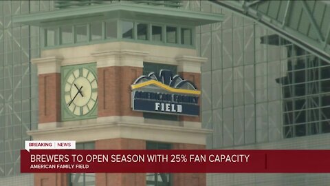 Brewers get OK to operate at 25% capacity of fans