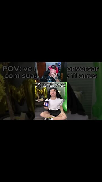 REACT MORIMURA - QUANDO VC RESOLVE CONVERSAR C/ SUA PRIMA DE 11 ANOS 😹 KKKK