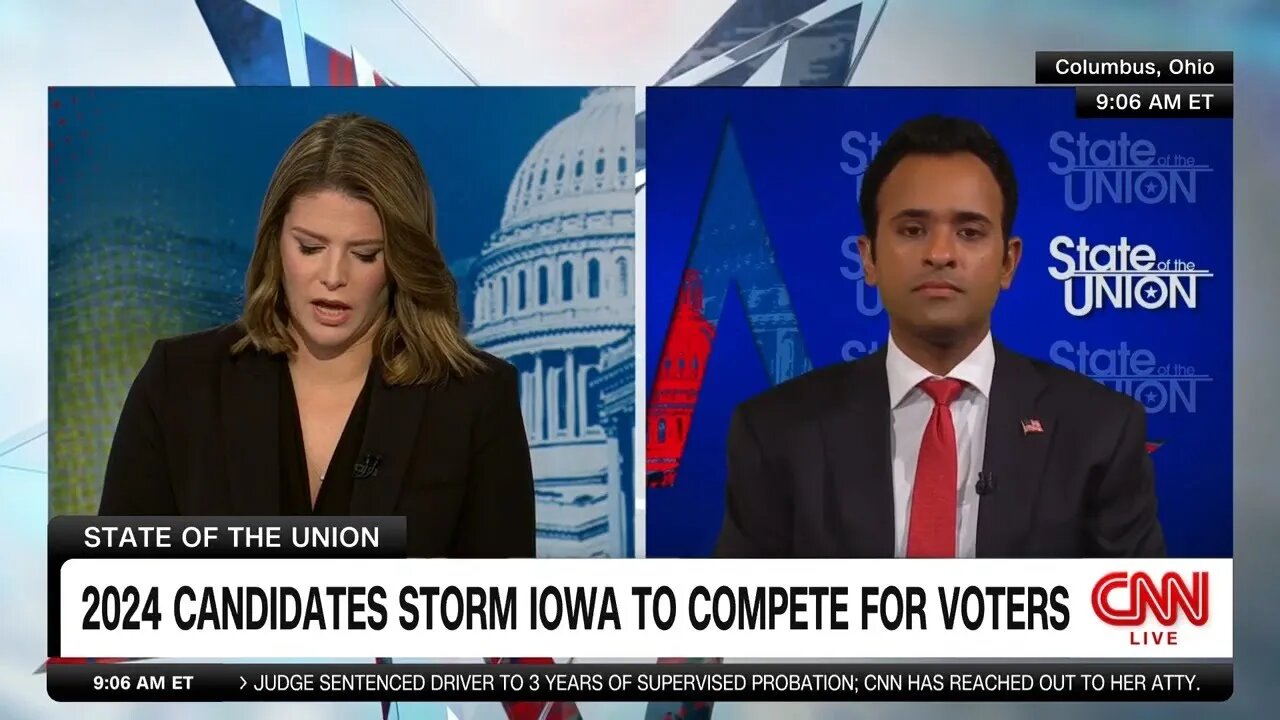 Vivek Ramaswamy on CNN's State of The Union (SOTU) with Casie Hunt 7.30.23