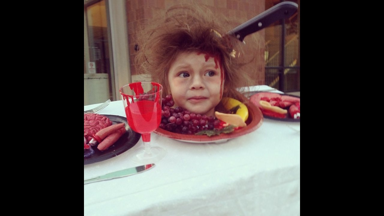 Walking Head on a Platter Costume