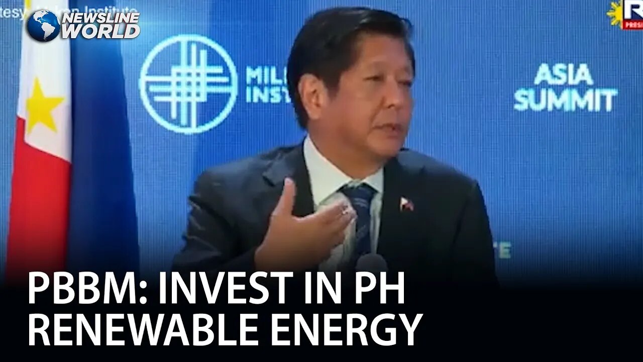 Pres. Marcos encourages Singaporean business community to invest in renewable energy in PH