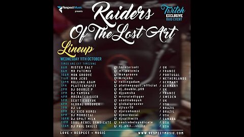 🔥 Raiders of the lost Art #59(11Out23) Parte -1