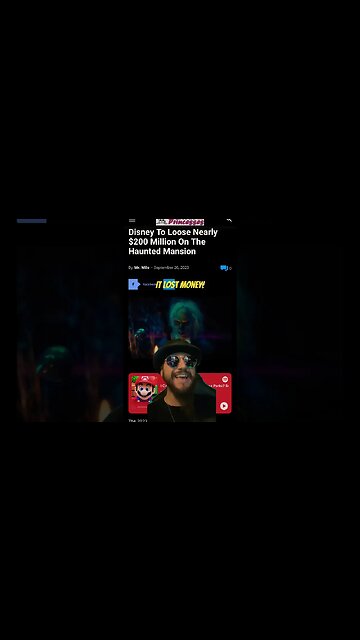 Disney Loses Nearly 200 MILLION On Latest FLOP! Haunted Mansion FAILED! #shorts #disney