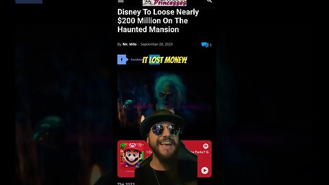 Disney Loses Nearly 200 MILLION On Latest FLOP! Haunted Mansion FAILED! #shorts #disney