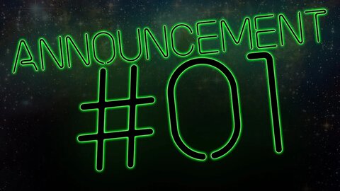 ANNOUNCEMENT #01