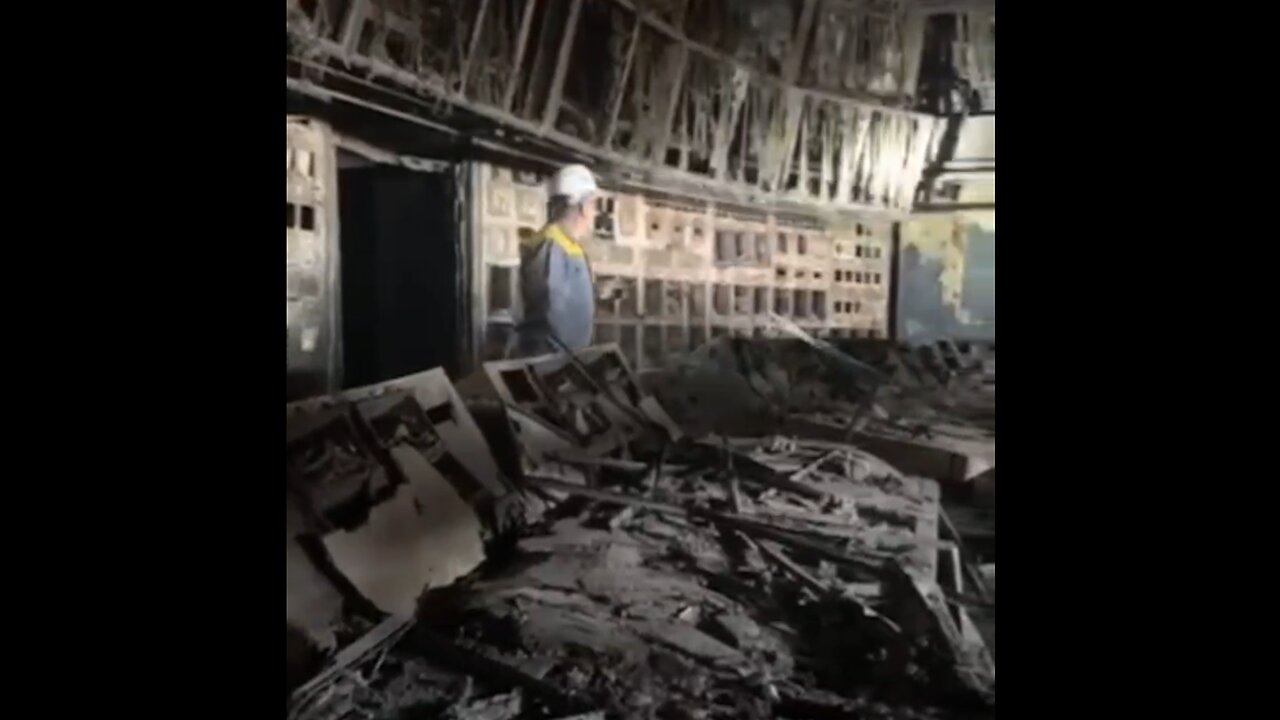 Ukraine - Inside the Zmievskaya Thermal Power Plant after missile strikes