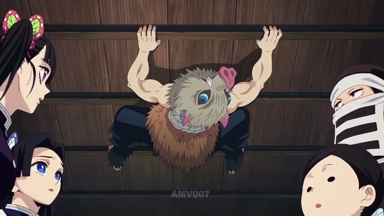 Inosuke Hashibira SpiderPig - Demon Slayer 3 MEME