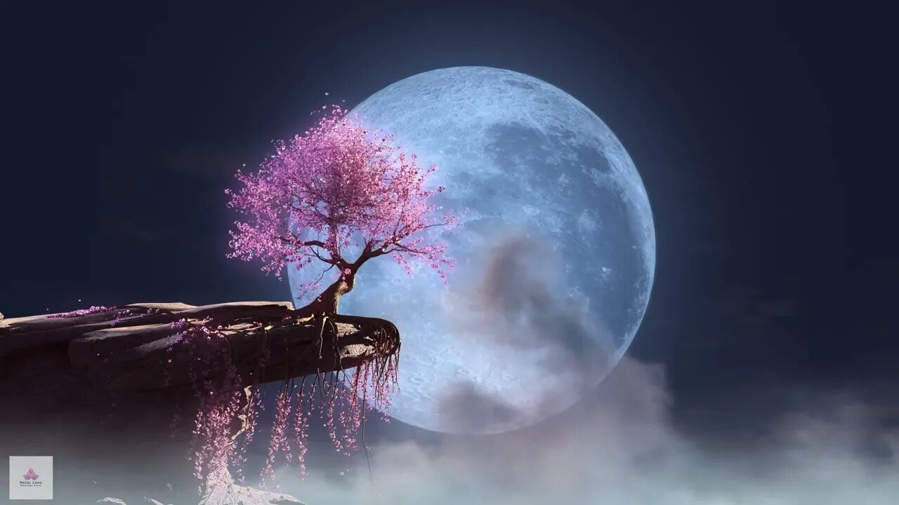 Japanese Music Relaxation: Moonlit Sakura Blossoms & Cherry Trees | #SakuraMusic #JapaneseRelaxation