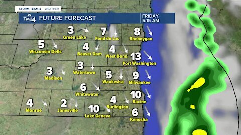 More showers possible Wednesday tonight with lows in the 40s