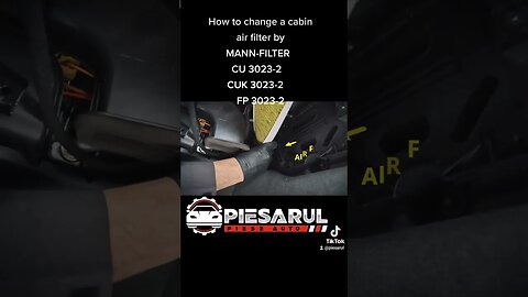 #How to #change a #cabin #air #filter by #MANN-FILTER #CU3023-2 #CUK3023-2 #FP3023-2 #piesarul